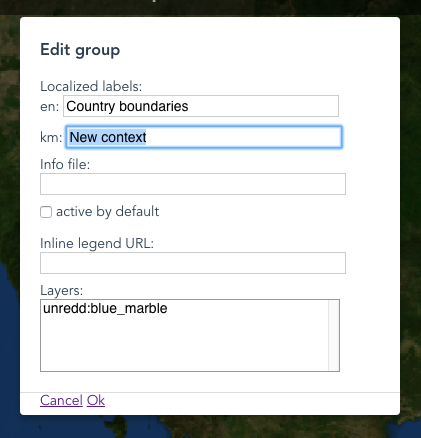 Layers dialog