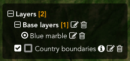Inline legend